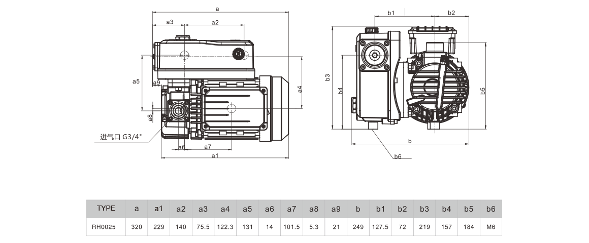 RH0025單級旋片真空泵 RH0025單級旋片真空泵